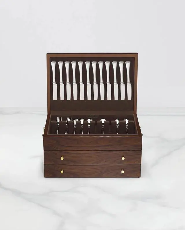 Alt view image 3 of 3 - Lenox 893862 Rosewood 23.7 Liters Rectangular Flatware Chest