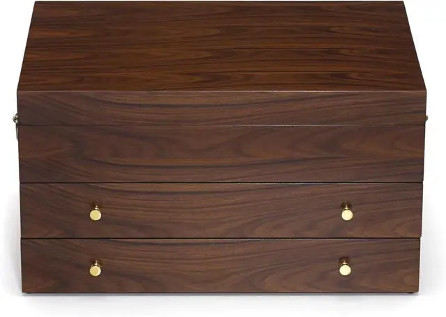 Main image of Lenox 893862 Rosewood 23.7 Liters Rectangular Flatware Chest