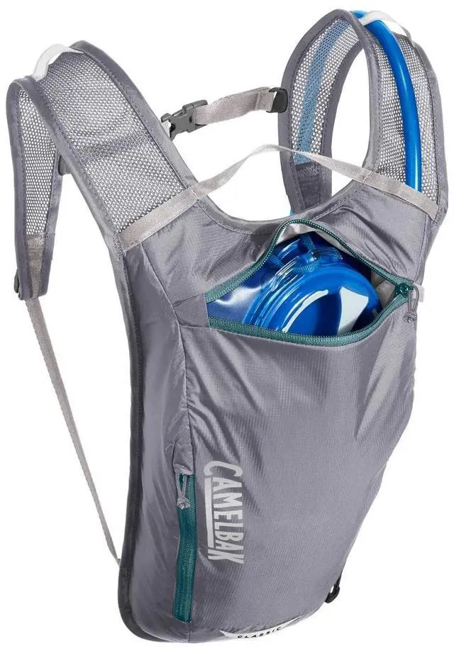 Alt view image 3 of 5 - CamelBak Classic Light Adjustable Hydration Pack, 2 Liter, Gunmetal/Hydro