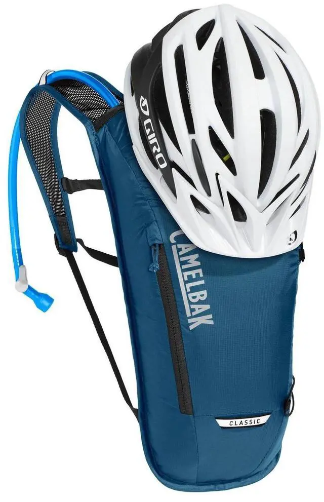Alt view image 6 of 6 - CamelBak Classic 70oz Lightweight Bike Hydration Pack, Gibraltar Navy/Black
