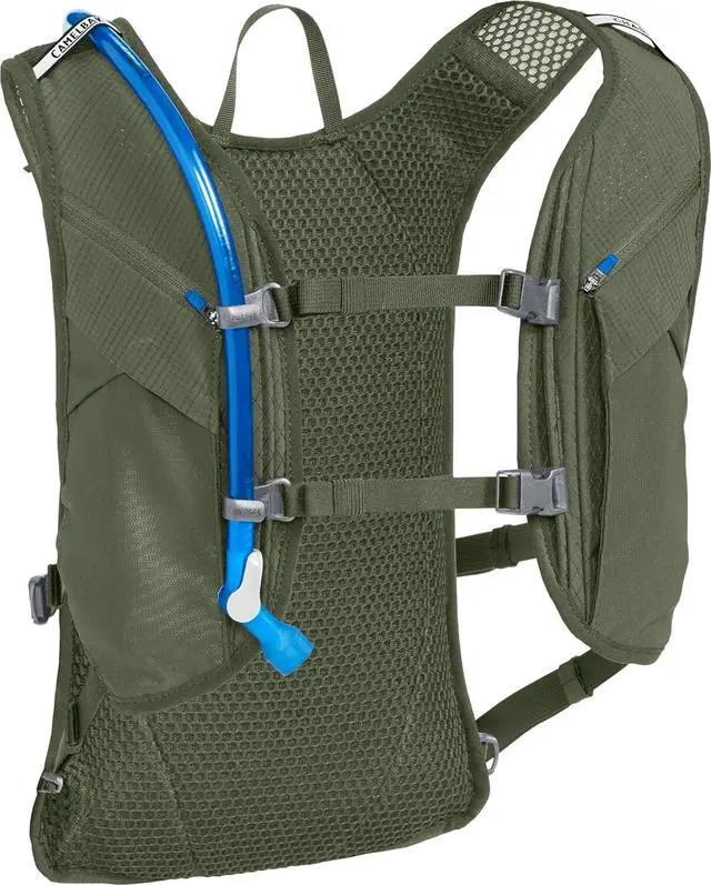 Alt view image 6 of 6 - CamelBak Chase Adventure 8 Lightweight Hydration Vest 70oz Pack, Dusty Olive