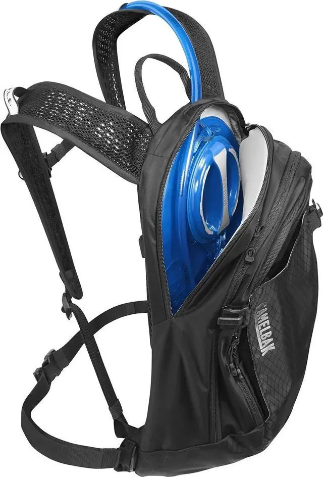 Alt view image 2 of 6 - CamelBak M.U.L.E. 12L Mountain Biking Lightweight Hydration Backpack, Black