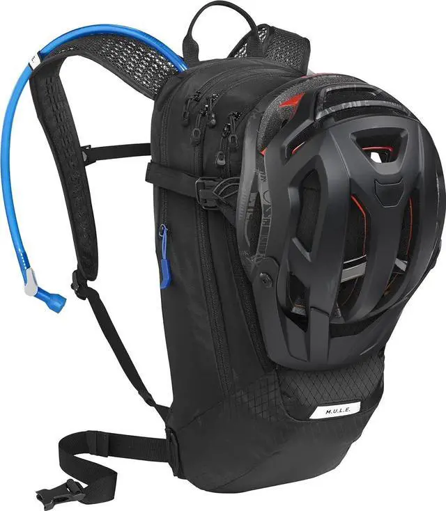 Alt view image 3 of 6 - CamelBak M.U.L.E. 12L Mountain Biking Lightweight Hydration Backpack, Black