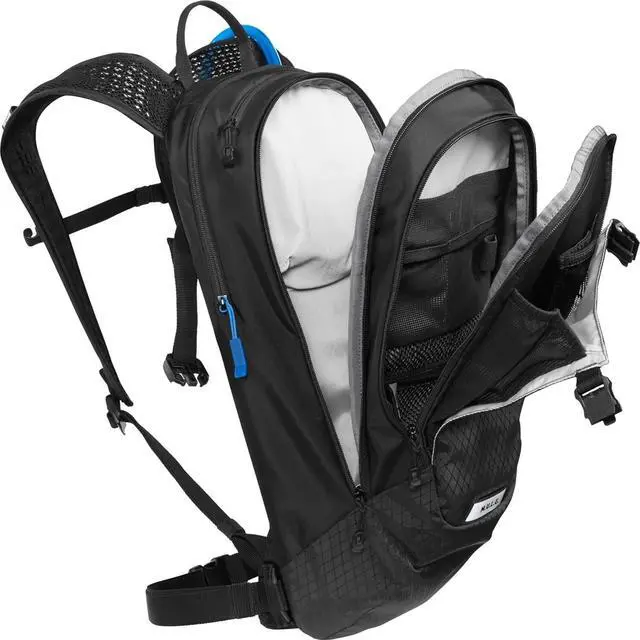 Alt view image 6 of 6 - CamelBak M.U.L.E. 12L Mountain Biking Lightweight Hydration Backpack, Black