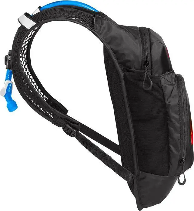 Alt view image 2 of 5 - CamelBak Kids Mini M.U.L.E. 50oz Lightweight Hydration Pack, Black/Flames