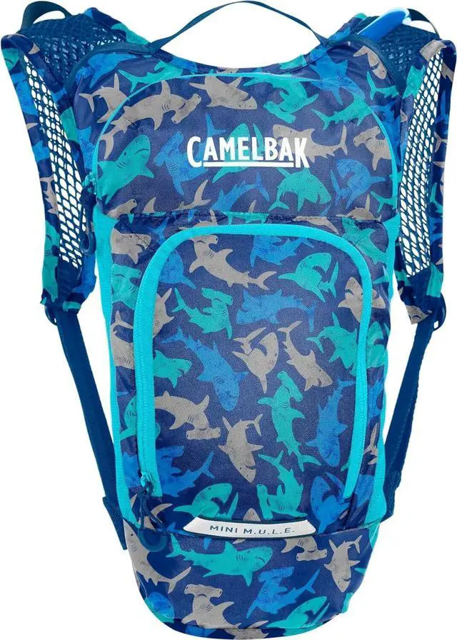 Alt view image 2 of 6 - CamelBak Kids Mini M.U.L.E. 50oz Lightweight Hydration Pack, Sharks