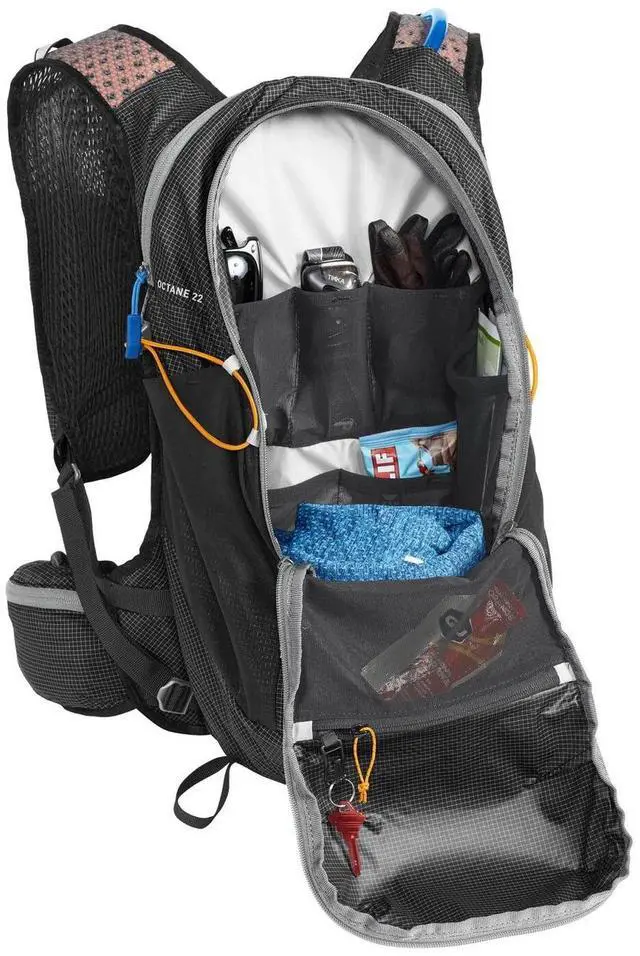 Alt view image 4 of 5 - CamelBak Multisport Octane 22 Liters Hydration Hiking Pack, Black/Apricot