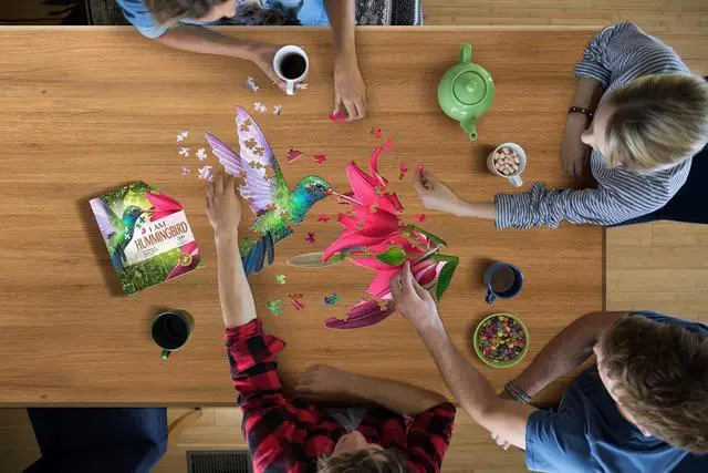 Alt view image 3 of 4 - Madd Capp I AM Hummingbird Shaped Jigsaw Puzzle, 100 Pieces, Age 5+