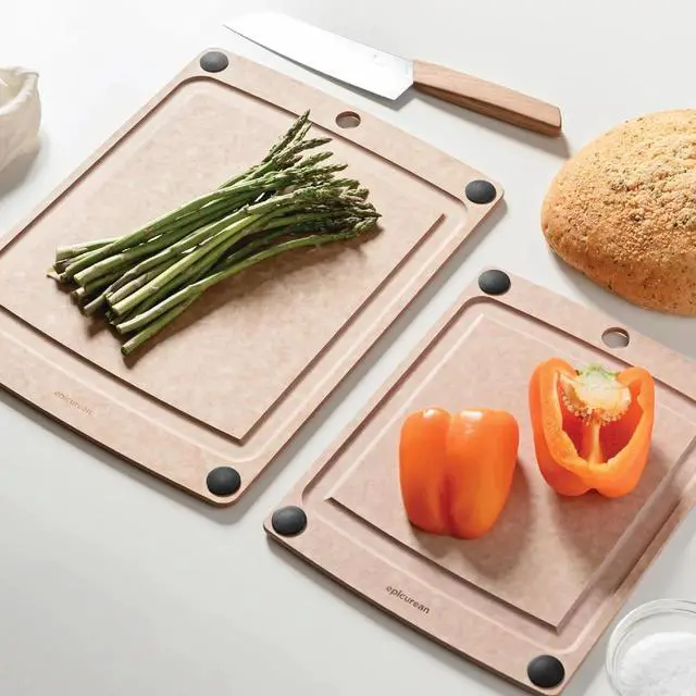 Alt view image 4 of 5 - Epicurean 14.5" x 11.25" All-In-One Rectangular Cutting Board, Natural/Black