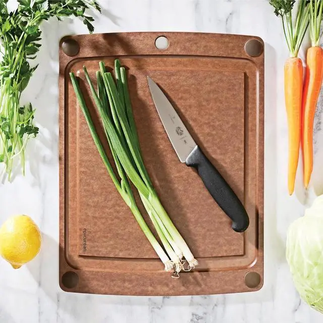 Alt view image 2 of 5 - Epicurean 14.5" x 11.25" All-In-One Rectangular Cutting Board, Nutmeg/Brown