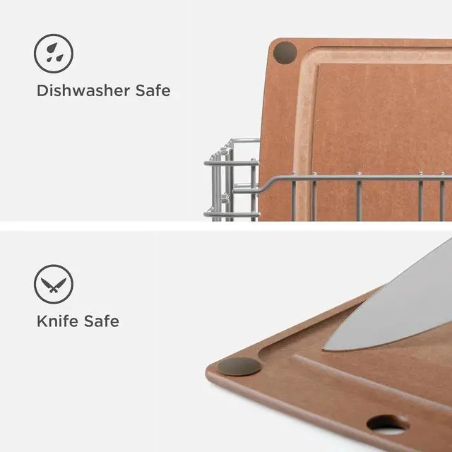 Alt view image 5 of 5 - Epicurean 14.5" x 11.25" All-In-One Rectangular Cutting Board, Nutmeg/Brown