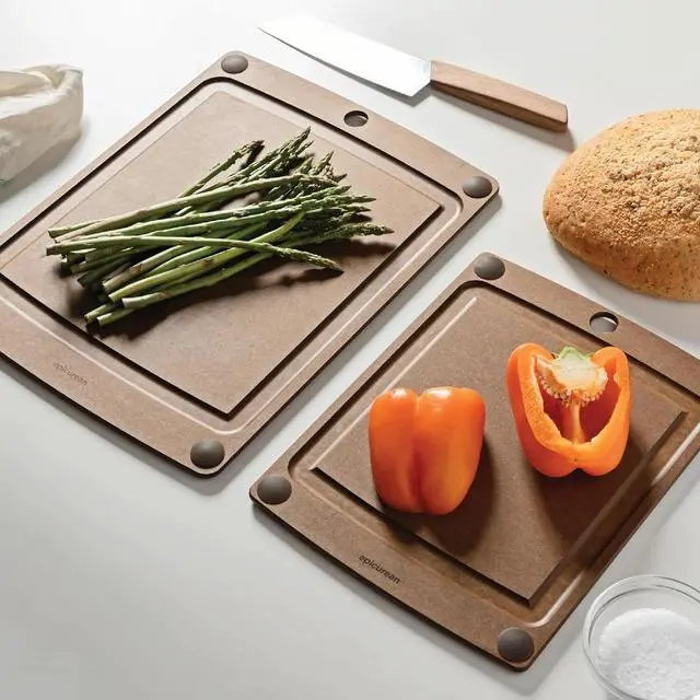 Alt view image 4 of 5 - Epicurean 14.5" x 11.25" All-In-One Rectangular Cutting Board, Nutmeg/Brown