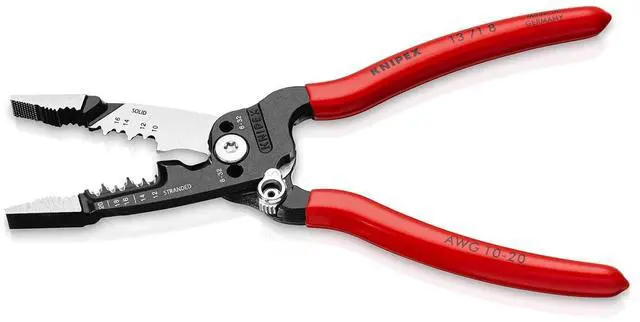 Alt view image 2 of 4 - KNIPEX 13 71 8 Non-slip Forged Wire Strippers 10-20 AWG Tools, 8-Inch