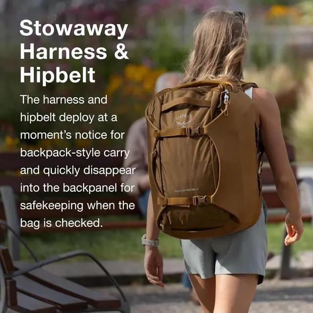 Alt view image 5 of 7 - Osprey 30-Liter Sojourn Porter Comfortable Travel Backpack, Black