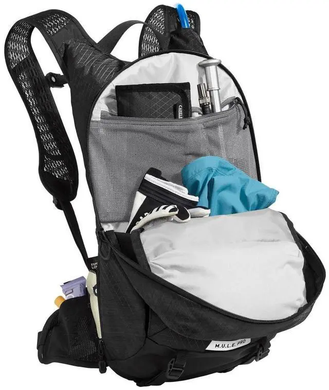 Alt view image 4 of 7 - CamelBak Women's M.U.L.E. Pro 14 Bike Hydration Backpack, 3-Liter, Black/White
