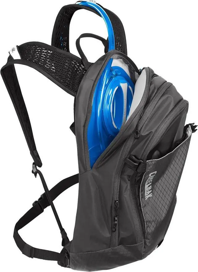 Alt view image 3 of 6 - CamelBak Women's M.U.L.E. 12L Mountain Biking Hydration Pack, Charcoal/Black