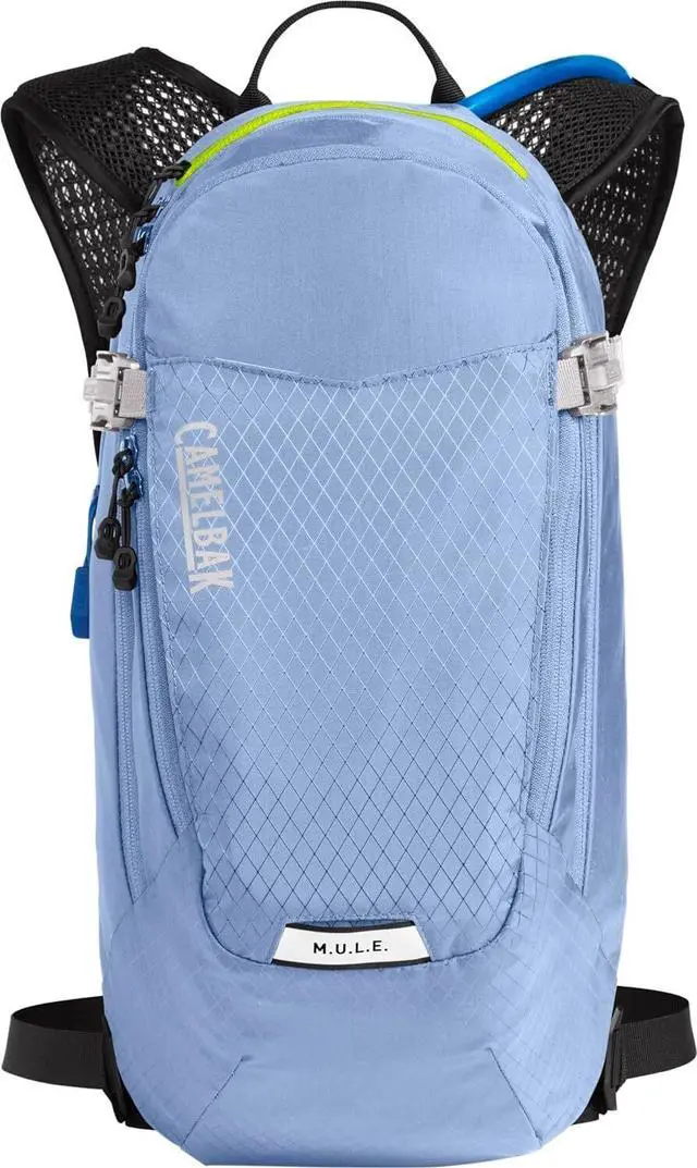 Alt view image 2 of 6 - CamelBak Women's M.U.L.E. 12 Mountain Biking 100oz Hydration Pack, Serenity Blue