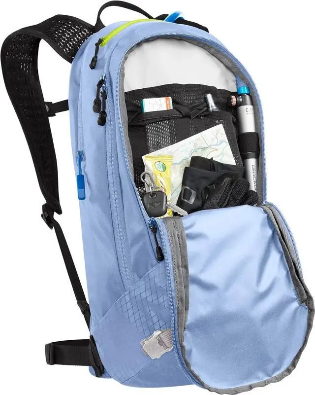 Alt view image 4 of 6 - CamelBak Women's M.U.L.E. 12 Mountain Biking 100oz Hydration Pack, Serenity Blue