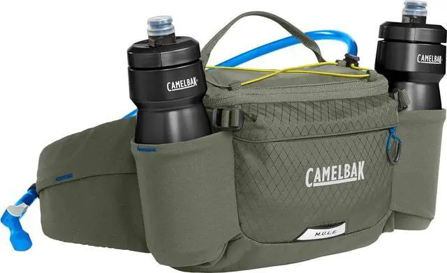 Alt view image 6 of 6 - CamelBak M.U.L.E. 5-Liter Mountain Bike Waist Belt Hydration Pack, Dusty Olive