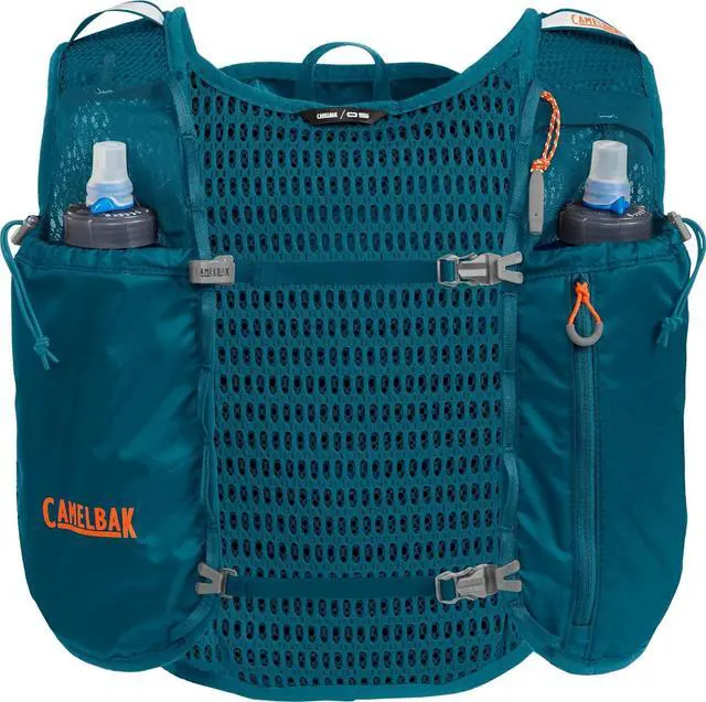 Alt view image 3 of 6 - CamelBak 5.5L Circuit Run Vest Pack with 50oz Hydration Bladder, Corsair Teal
