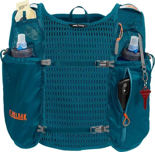 Alt view image 5 of 6 - CamelBak 5.5L Circuit Run Vest Pack with 50oz Hydration Bladder, Corsair Teal