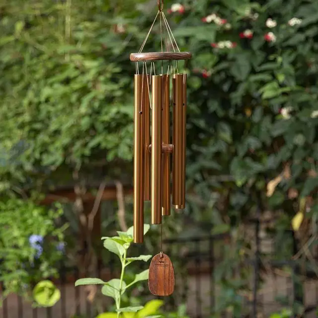 Alt view image 2 of 6 - Woodstock Chimes 24-Inch Amazing Grace Chime for Outside, Medium, Bronze