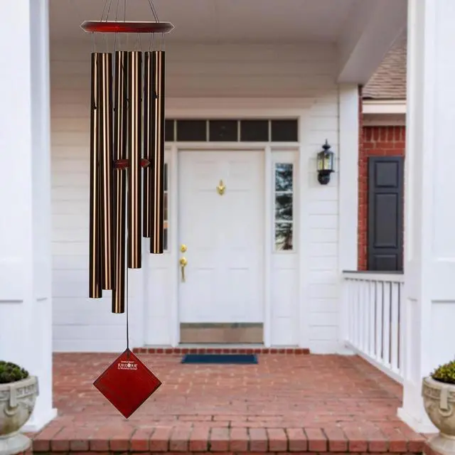 Alt view image 5 of 6 - Woodstock Chimes DCB37 Encore Earth Wind Chime, Bronze, 37 inch