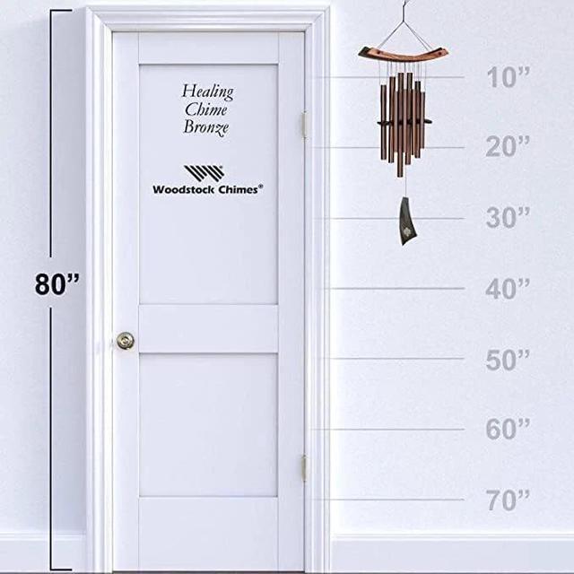 Alt view image 3 of 3 - Woodstock Chimes 34-Inch Eastern Energy Healing Wind Chime, Bronze