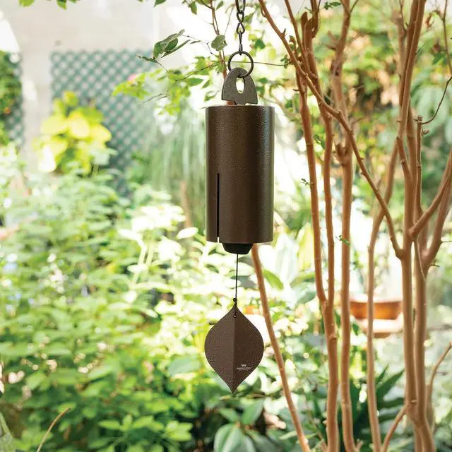 Alt view image 4 of 5 - Woodstock Chimes 24-inch Alloy Steel Heroic Windbell, Medium, Antique Copper