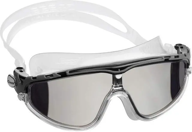 Main image of Cressi Adult Wide View Anti-UV Skylight Swimming Goggles, Clear/Black/Grey