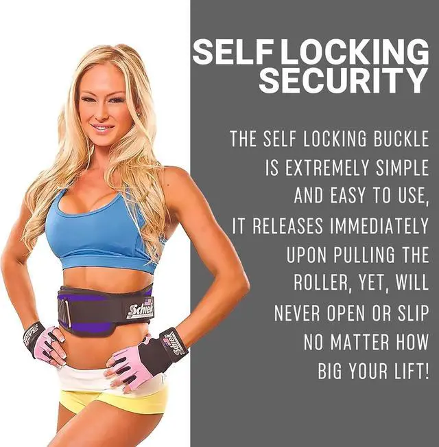 Alt view image 7 of 7 - Schiek Unisex S-2004 Original Nylon Comfortable Weightlifting Belt, Pink, Small