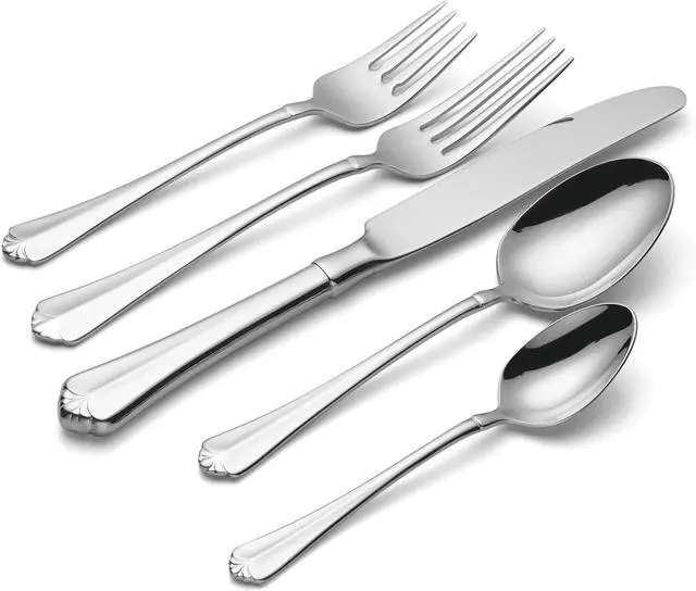 Alt view image 2 of 6 - Oneida Juilliard 45 Piece Fine Flatware Set Dishwasher Safe, Service For 8