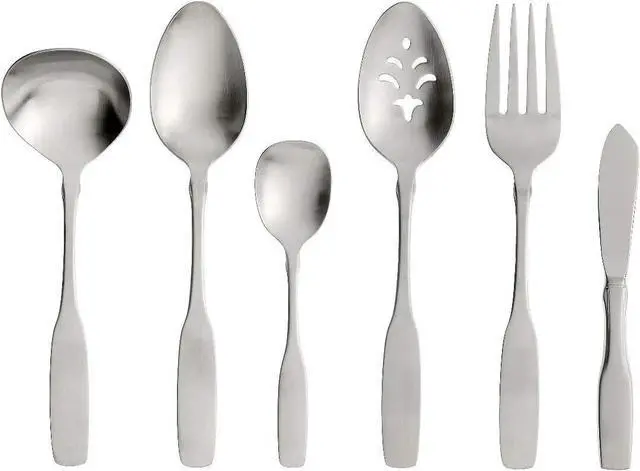 Main image of Oneida Paul Revere 18/10 Stainless Steel 6 Piece Fine Flatware Serving Set
