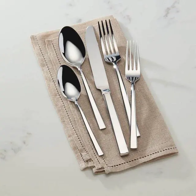 Alt view image 4 of 6 - Reed & Barton Cole 65-Piece Smooth Design Flatware Set, Service for 12, Silver