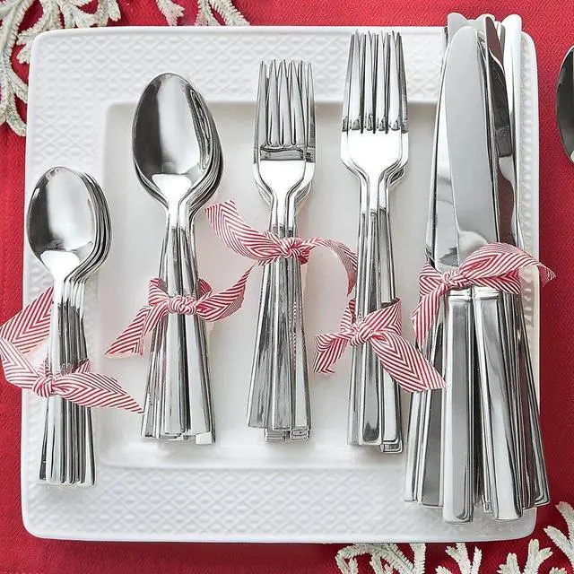 Alt view image 3 of 6 - Reed & Barton Cole 65-Piece Smooth Design Flatware Set, Service for 12, Silver