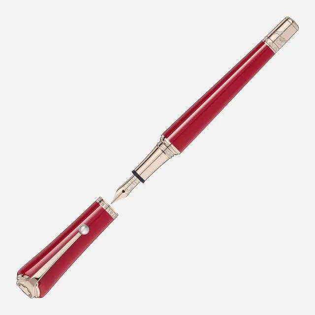 Alt view image 2 of 5 - Montblanc 132116 Muses Marilyn Monroe Special Edition Fountain Pen, Red