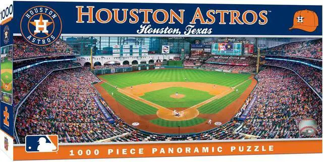 Main image of MasterPieces 1000-Pieces MLB Houston Astros Stadium Panoramic Jigsaw Puzzle