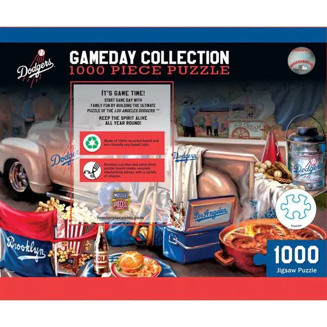 Alt view image 4 of 4 - MasterPieces Baby Fanatics Los Angeles Dodgers Gameday 1000 Piece Jigsaw Puzzle