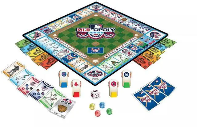 Alt view image 2 of 4 - MasterPieces MLB-Opoly Junior Collector's Edition Game New Contents