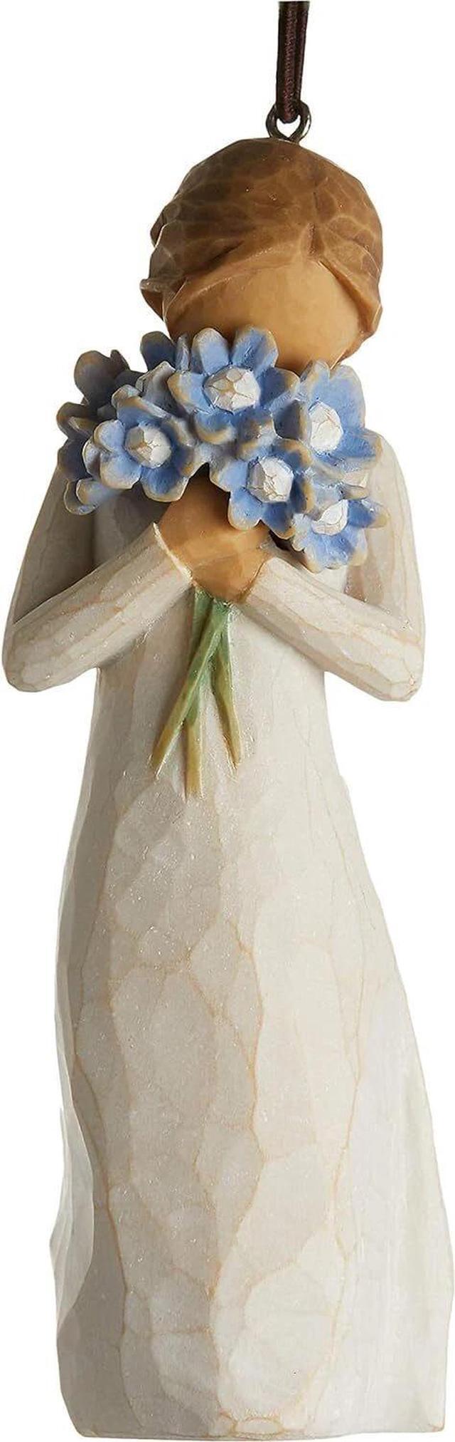 Main image of Willow Tree Forget-me-not Ornament, Holding thoughts of you closely, 6.5" Figure