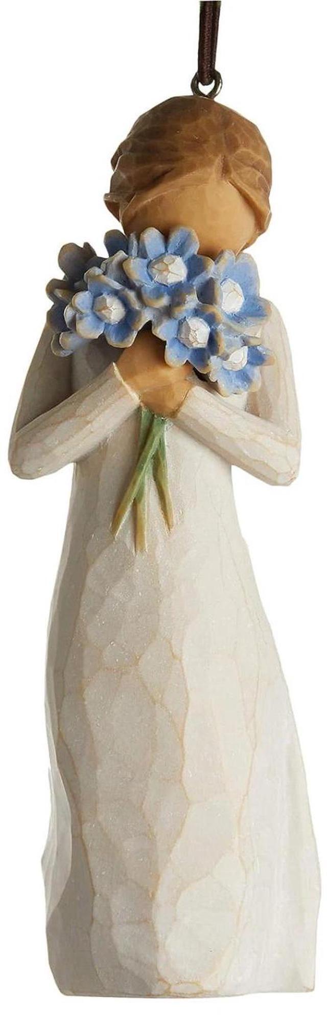 Alt view image 4 of 4 - Willow Tree Forget-me-not Ornament, Holding thoughts of you closely, 6.5" Figure