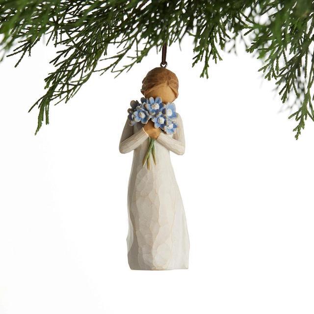 Alt view image 2 of 4 - Willow Tree Forget-me-not Ornament, Holding thoughts of you closely, 6.5" Figure