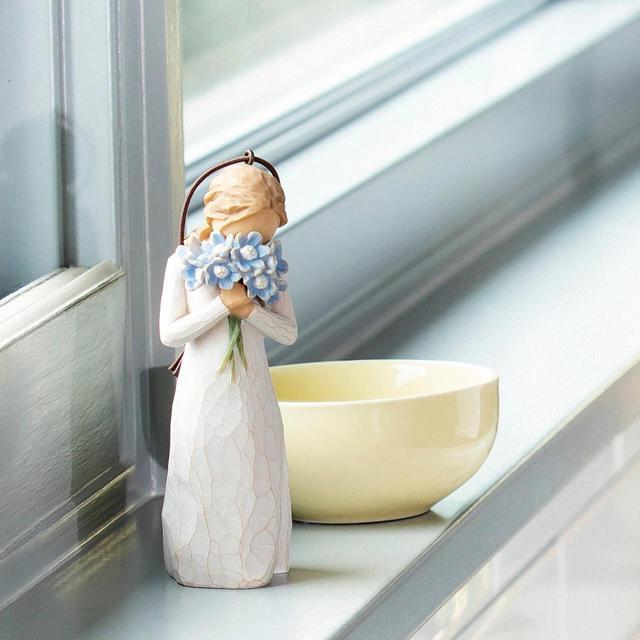 Alt view image 3 of 4 - Willow Tree Forget-me-not Ornament, Holding thoughts of you closely, 6.5" Figure