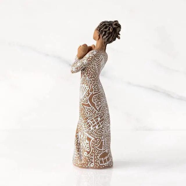 Alt view image 2 of 5 - Willow Tree Music Speaks (Darker Skin), 7-Inch Sculpted Hand-Painted Figure