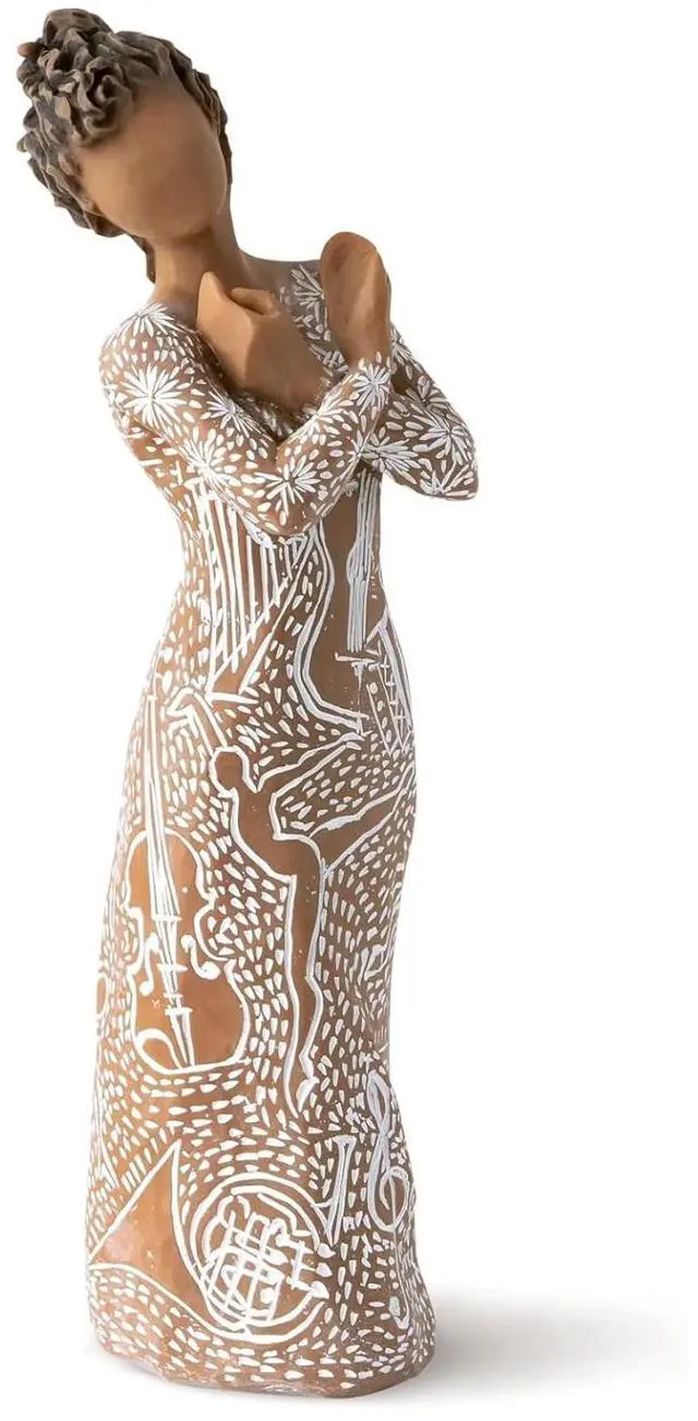 Main image of Willow Tree Music Speaks (Darker Skin), 7-Inch Sculpted Hand-Painted Figure