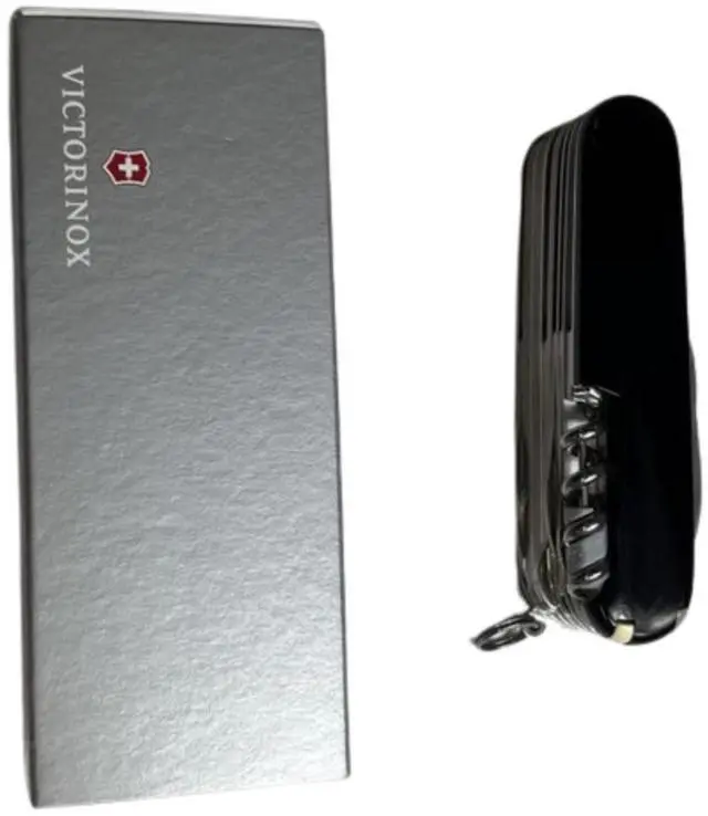 Alt view image 2 of 2 - Victorinox Multifunctions Lightweight Swiss Champ Army Pocket Knife, Black