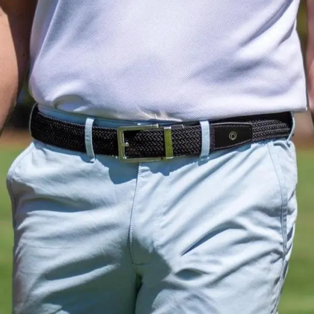 Alt view image 3 of 6 - Nexbelt Men's Braided 1.38-Inch Strap Golf Belt with Ratchet Technology, Black