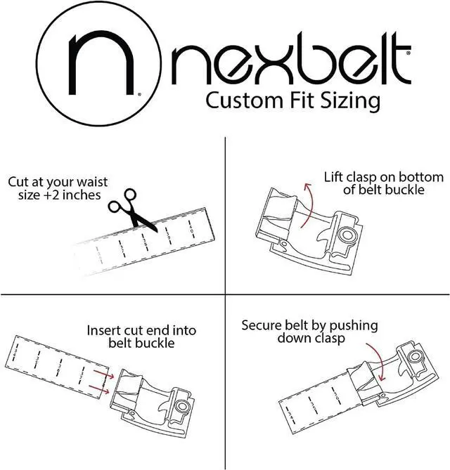 Alt view image 5 of 6 - Nexbelt Men's Braided 1.38-Inch Strap Golf Belt with Ratchet Technology, Black