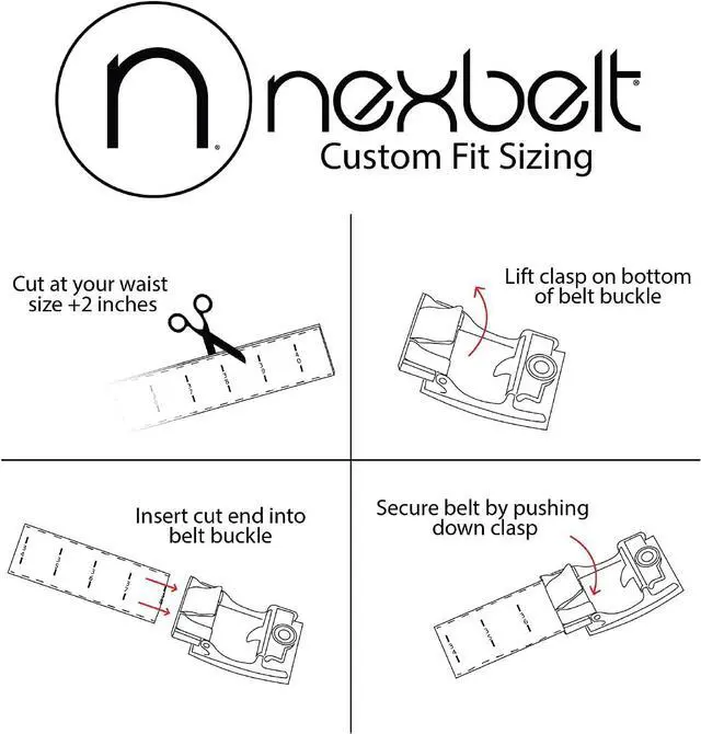 Alt view image 5 of 5 - Nexbelt Tactical Ratchet EDC Titan Gun Belt - Cut to Fit Gun Belt for Men - PreciseFit Nylon Reinforced Belt with 1 1/2" Width Strap - Tan