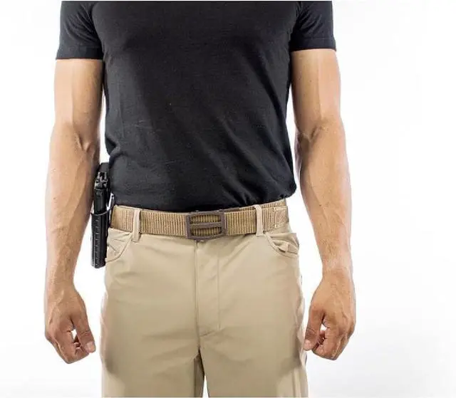 Alt view image 3 of 5 - Nexbelt Tactical Ratchet EDC Titan Gun Belt - Cut to Fit Gun Belt for Men - PreciseFit Nylon Reinforced Belt with 1 1/2" Width Strap - Tan